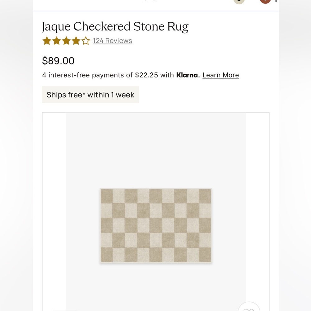 Never used 2x3 Jaque Ruggable rug cover (no pad included)